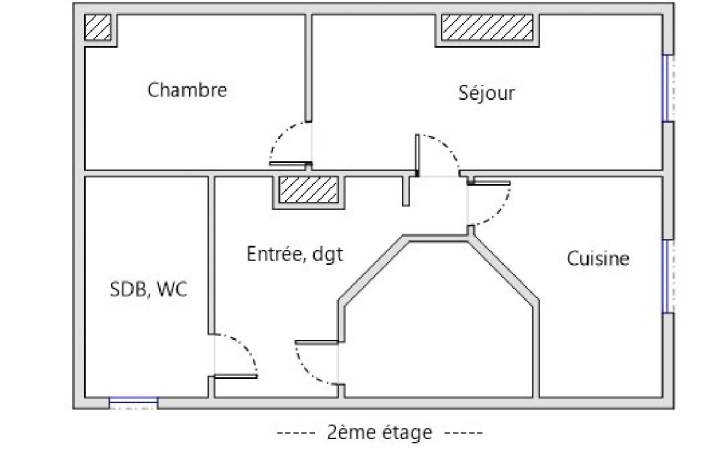 Appartement MONTPELLIER (34000) 55 m<sup>2</sup> 850 € 