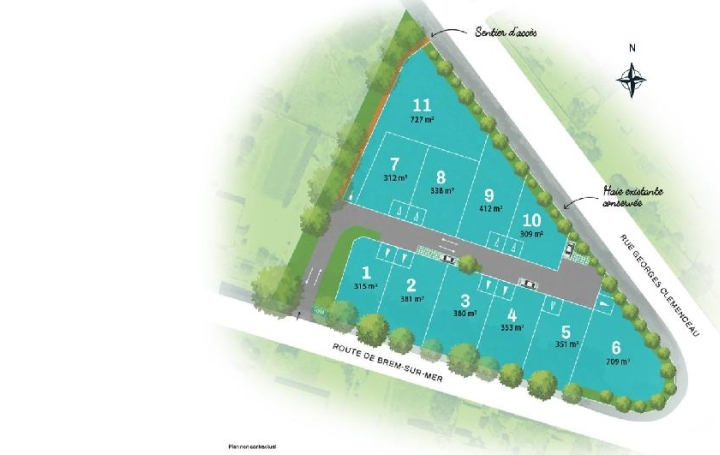 Terrain VAIRE (85150)  709 m2 89 900 € 