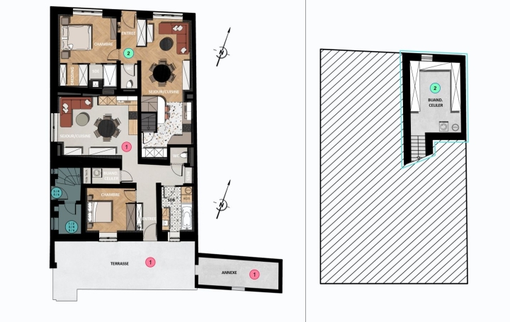 2 Pièces ENNERY (57365)  48 m2 139 000 € 