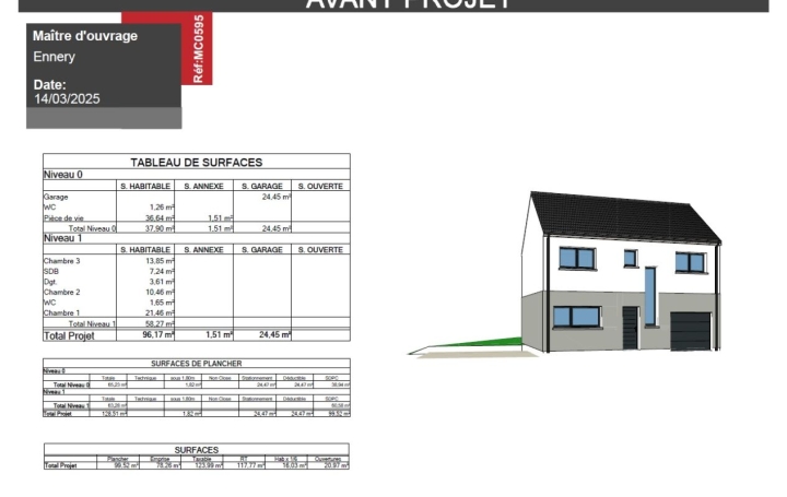 Terrain ENNERY (57365)  185 m2 79 000 € 