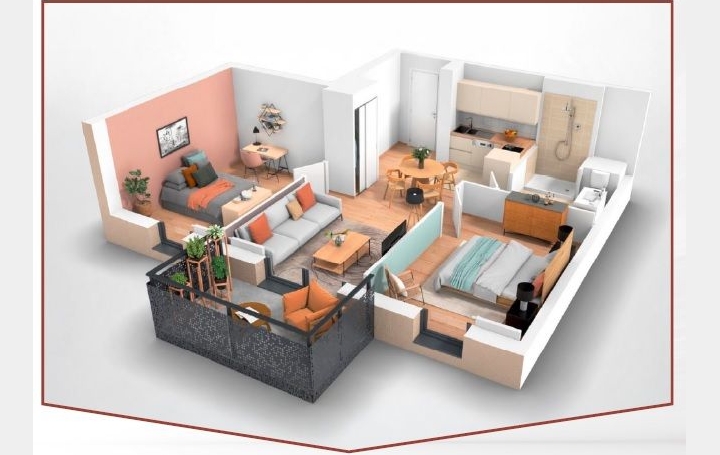 3 Pièces MONTIGNY-LES-METZ (57950)  68 m2 284 500 € 