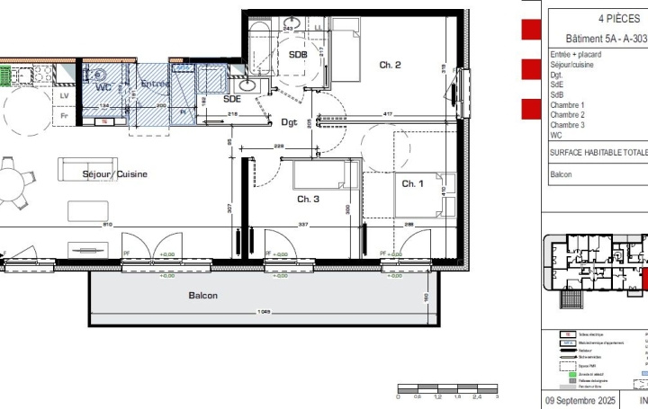 4 Pièces MONTIGNY-LES-METZ (57950)  91 m2 345 500 € 