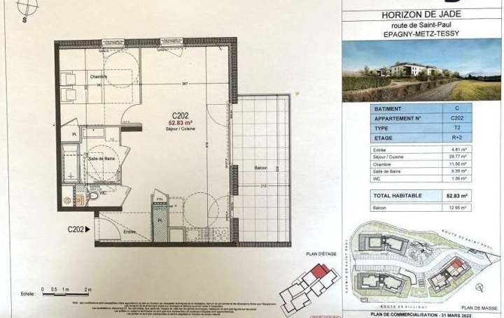 2 Pièces EPAGNY-METZ-TESSY (74370)  53 m2 329 000 € 