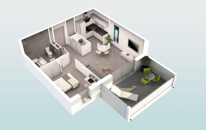 Réseau Immo-diffusion : Appartement P2  BEZIERS  45 m2 133 000 € 