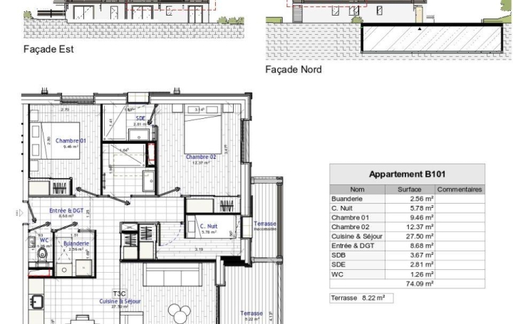 3 Pièces MORILLON (74440)  74 m2 507 000 € 
