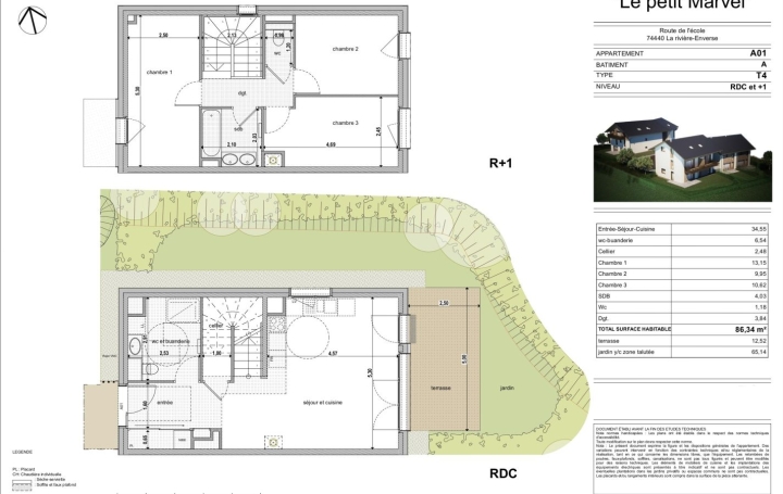 Maison LA RIVIERE-ENVERSE (74440)  86 m2 399 000 € 