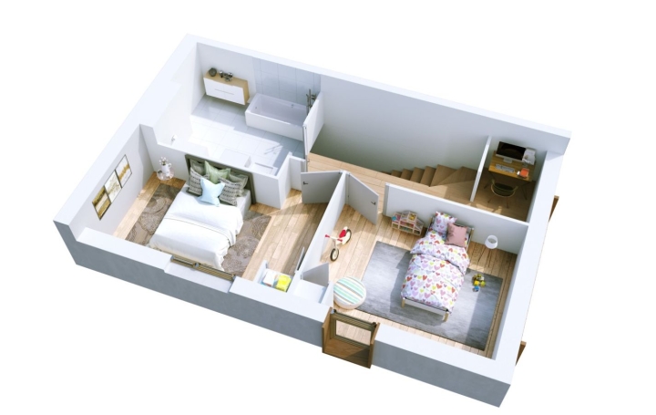 3 Pièces LA RIVIERE-ENVERSE (74440)  73 m2 339 800 € 