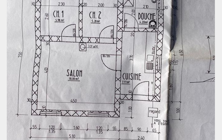 Maison HILSPRICH (57510)  64 m2 126 000 € 