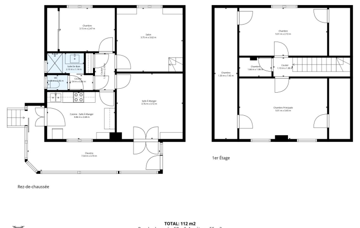 Maison LES BORDES (71350)  110 m2 149 000 € 