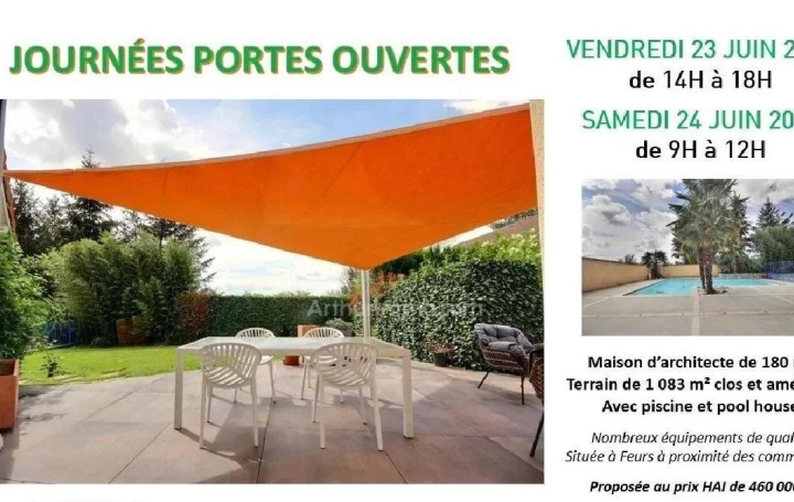 Réseau Immo-diffusion : Maison  FEURS  180 m2 460 000 € 