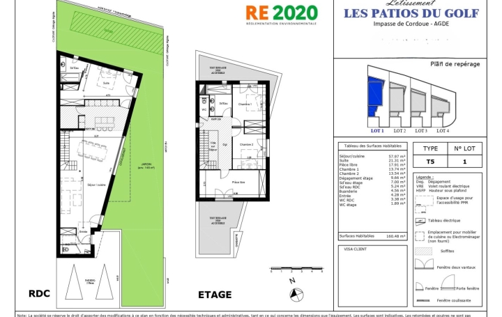 Villa LE GRAU-D'AGDE (34300)  160 m2 499 900 € 