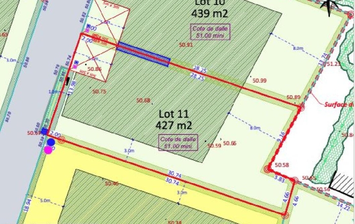 Terrain NIVILLAC (56130)  427 m2 69 000 € 
