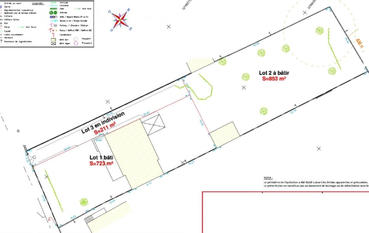 Terrain PORNICHET (44380)  853 m2 414 000 € 