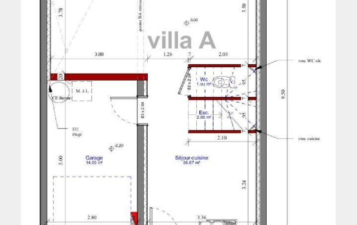 Maison MARSEILLAN (34340)  91 m2 372 000 € 