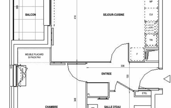 Réseau Immo-diffusion : Appartement P2  CRETEIL  42 m2 286 000 € 