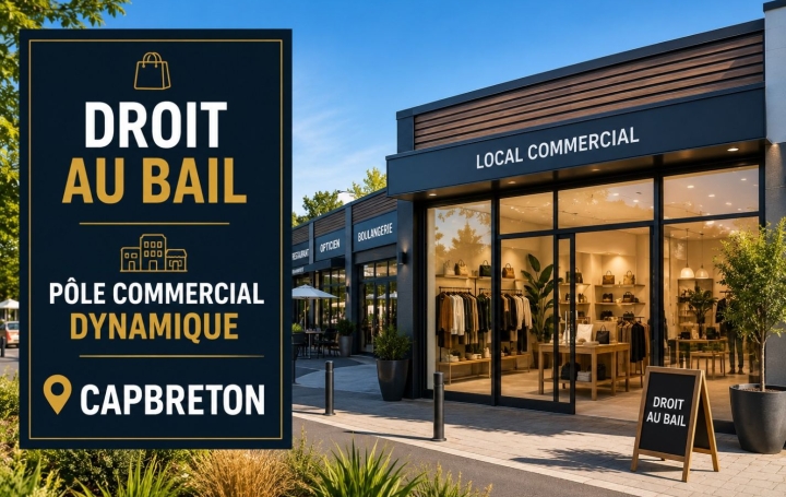 Vente activité commerciale droit au bail toutes activités · à Capbreton · 40 m² · 67 200 €