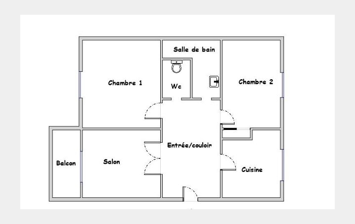 3 Pièces VENISSIEUX (69200)  51 m2 142 000 € 