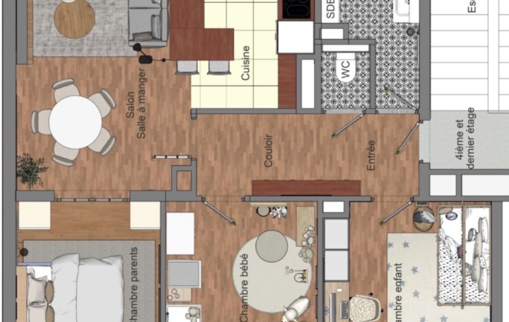 4 Pièces CHAMPIGNY-SUR-MARNE (94500)  64 m2 199 000 € 