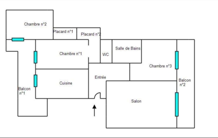 4 Pièces PERPIGNAN (66000)  85 m2 112 000 € 