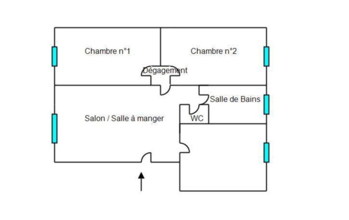 3 Pièces PERPIGNAN (66000)  62 m2 60 000 € 