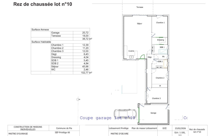 Villa PIA (66380)  103 m2 339 000 € 