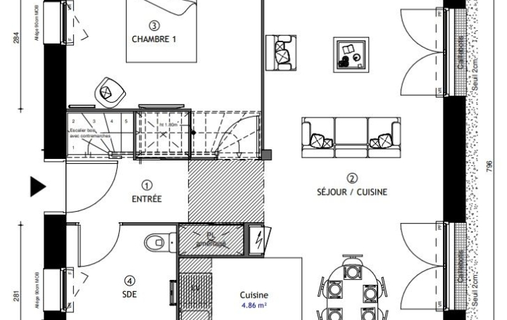 Maison COUPVRAY (77700)  110 m2 503 000 € 