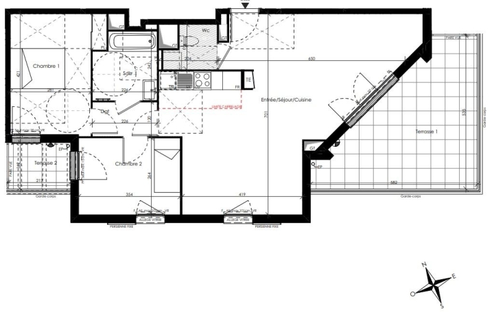 3 Pièces MAUREPAS (78310)  73 m2 300 000 € 