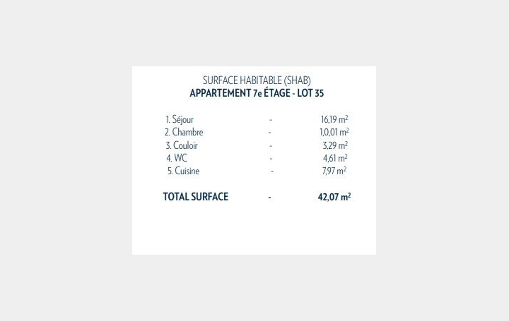 2 Pièces PARIS (75019)  42 m2 394 390 € 