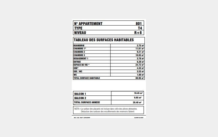 4 Pièces PARIS (75013)  80 m2 960 000 € 