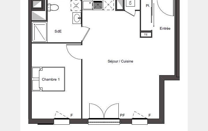 2 Pièces CREIL (60100)  51 m2 168 800 € 