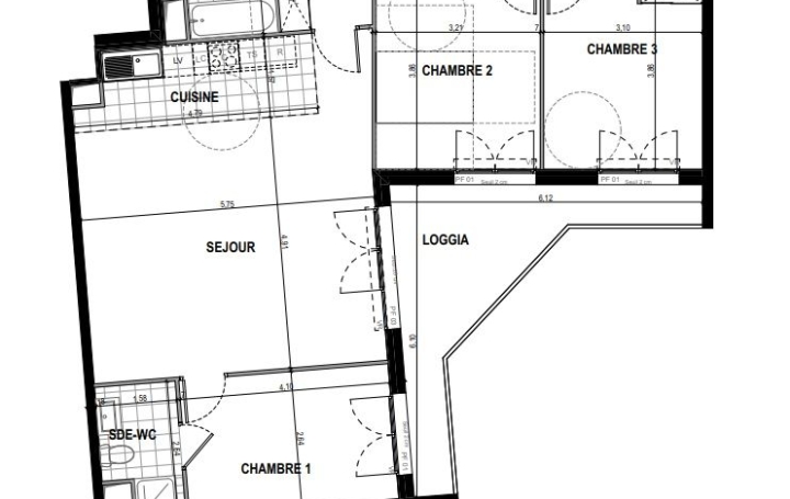 4 Pièces CHATENAY-MALABRY (92290)  91 m2 516 000 € 