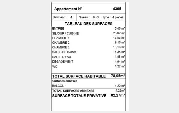 4 Pièces DRANCY (93700)  78 m2 321 000 € 