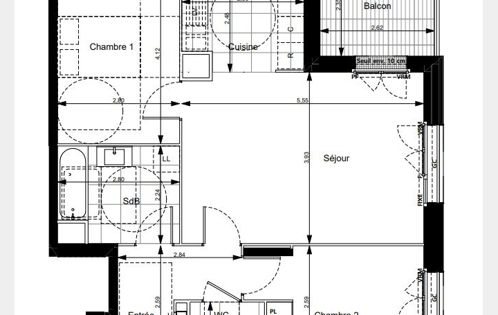 3 Pièces NOISY-LE-GRAND (93160)  63 m2 350 000 € 