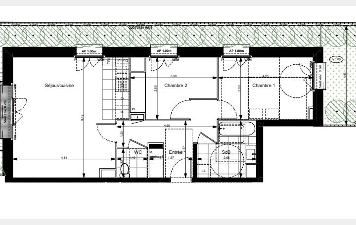3 Pièces NOISY-LE-GRAND (93160)  63 m2 350 000 € 