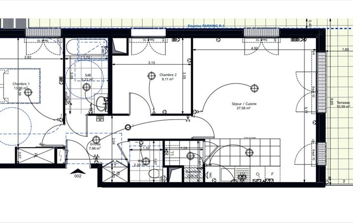 3 Pièces AUBERVILLIERS (93300)  68 m2 385 000 € 