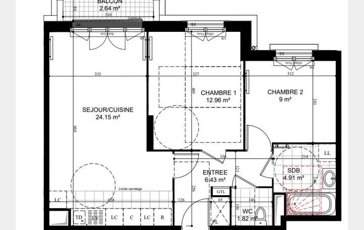 3 Pièces PUISEUX-EN-FRANCE (95380)  59 m2 253 000 € 