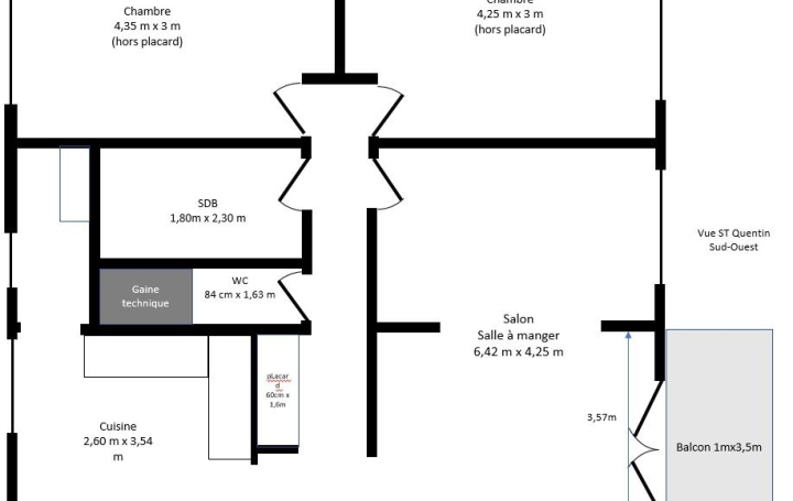 4 Pièces METZ (57050)  79 m2 173 300 € 