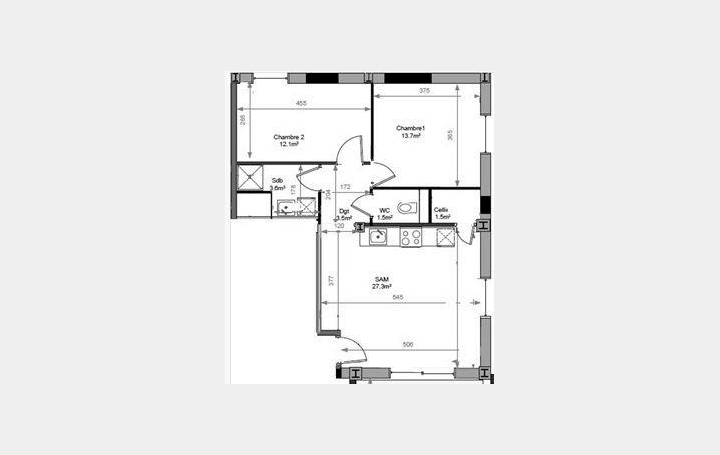 3 Pièces LESSY (57160)  63 m2 189 000 € 