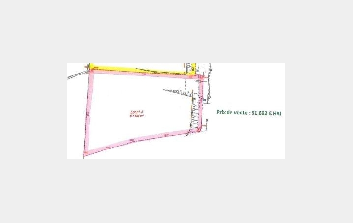 Réseau Immo-diffusion : Terrain  SAINT-BAUZILE   61 692 € 