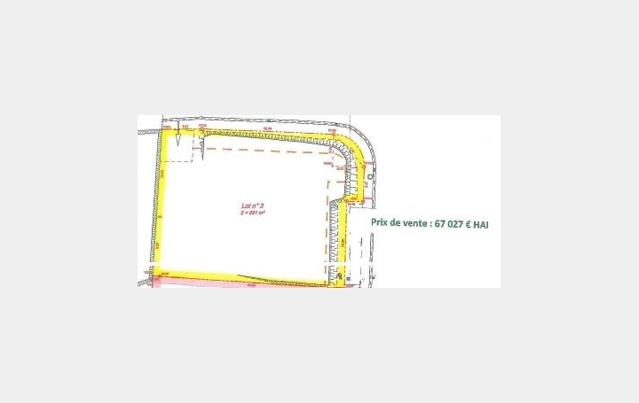 Réseau Immo-diffusion : Terrain  SAINT-BAUZILE   67 027 € 