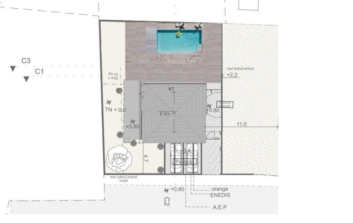 Terrain SAINT-MATHIEU-DE-TREVIERS (34270)  400 m2 237 000 € 
